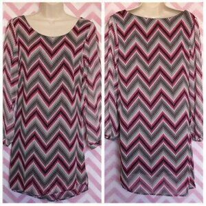 Beautiful Chevron Tunic Dress  Size S
